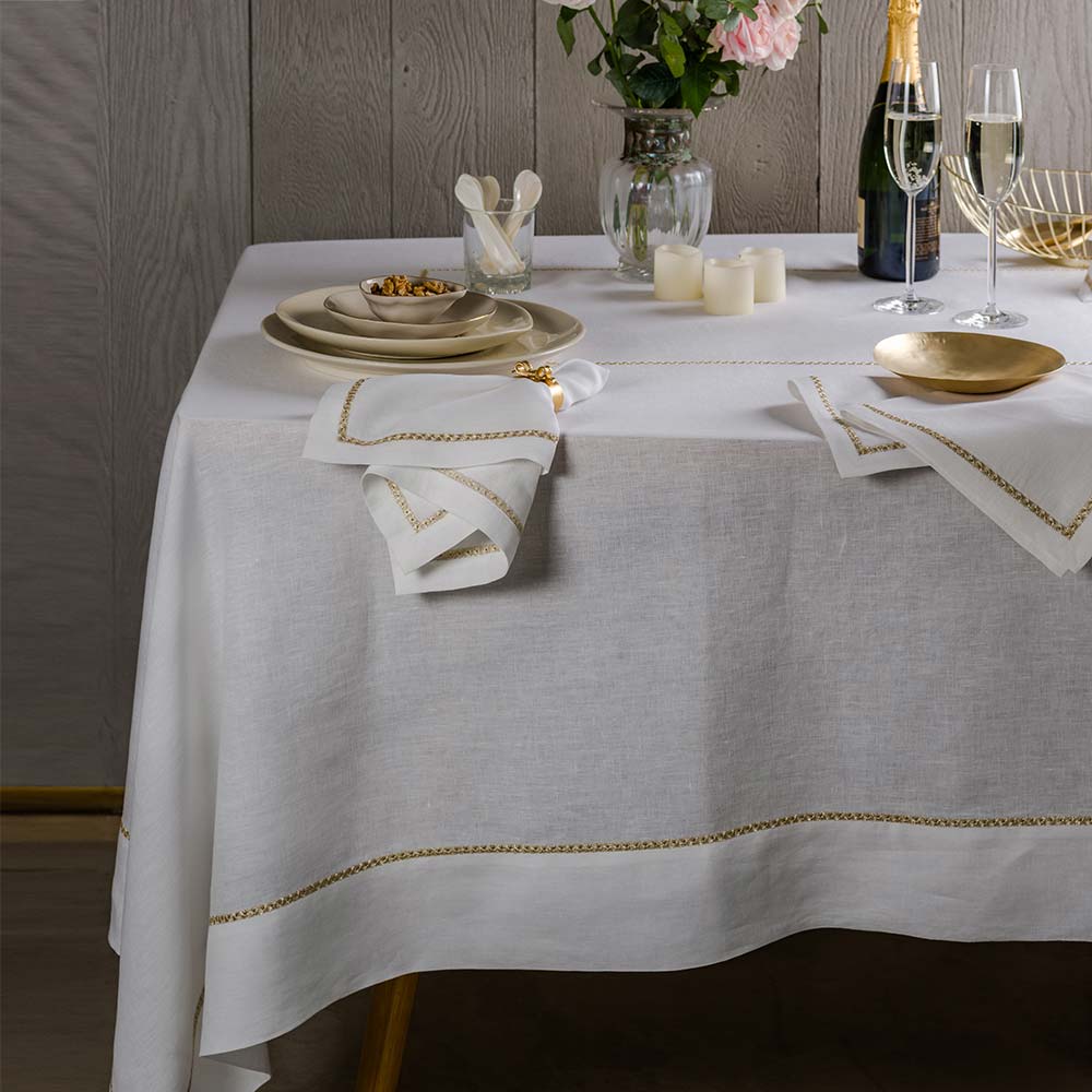 Holland Luxury Hand Cutwork Embroidered Table Cloth